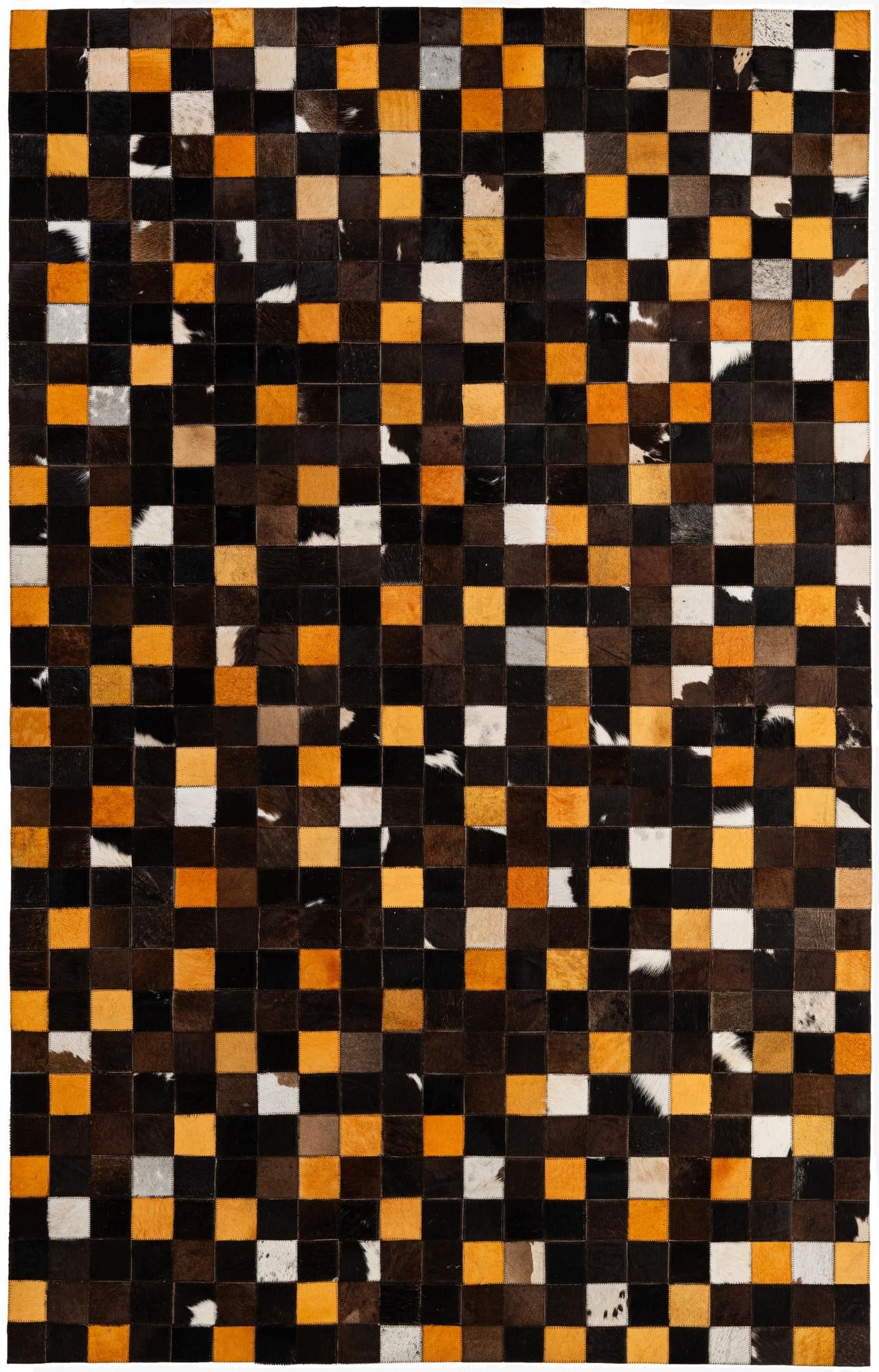 5' 2 x 8' Cowhide - Patchwork Rug
