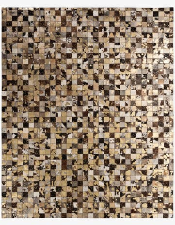 8' x 9' 11 Cowhide - Patchwork Rug