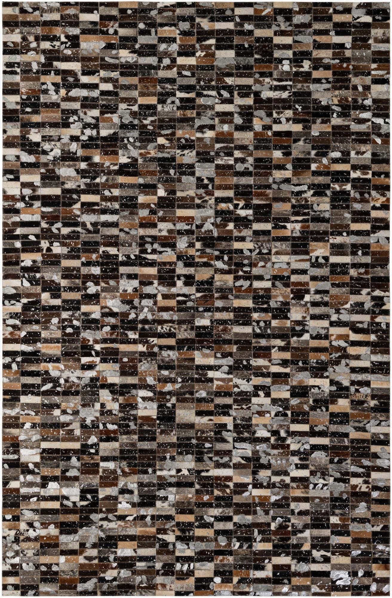 5' 2 x 7' 11 Cowhide - Patchwork Rug