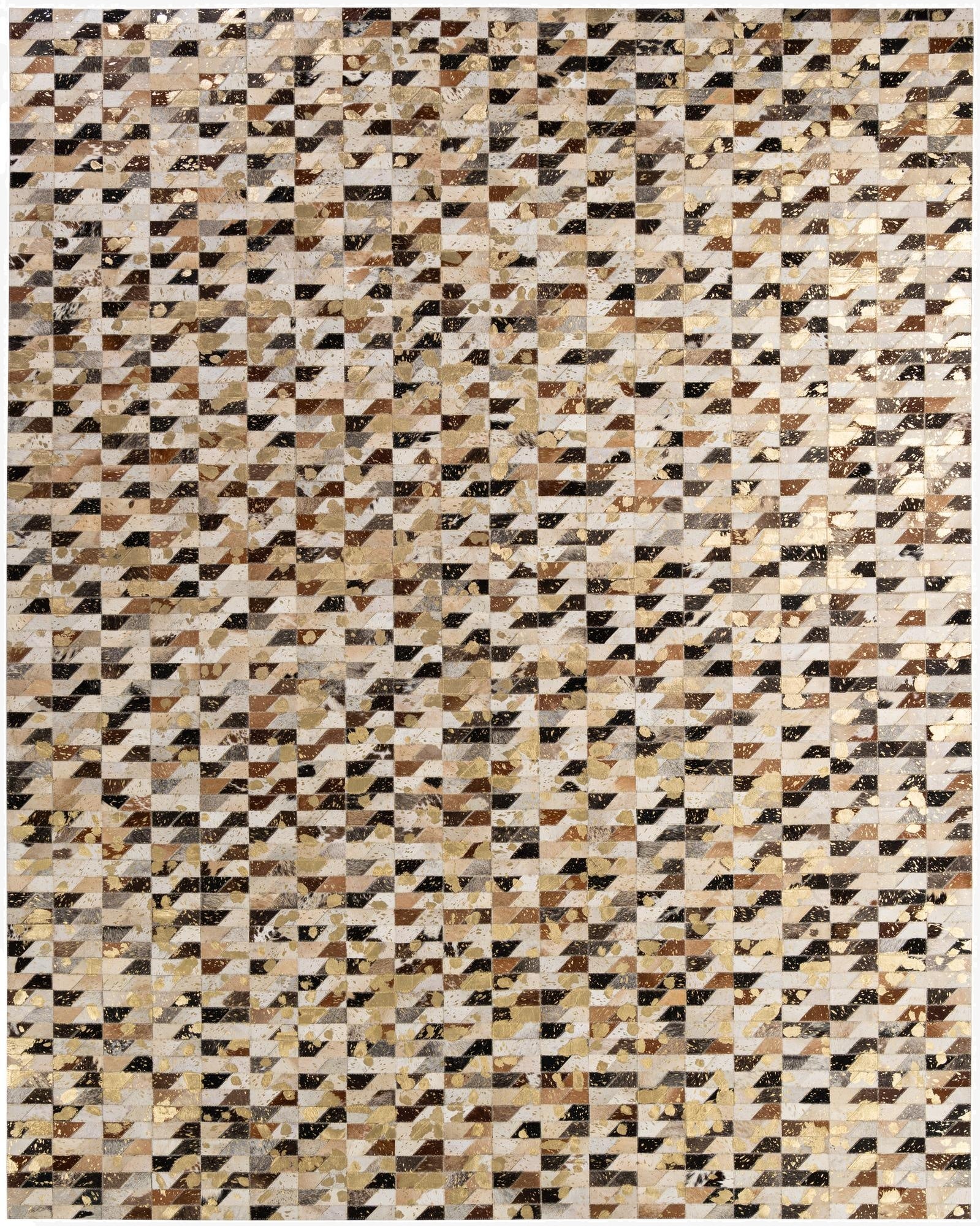 7' 11 x 9' 11 Cowhide - Patchwork Rug