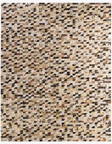 7' 11 x 9' 11 Cowhide - Patchwork Rug