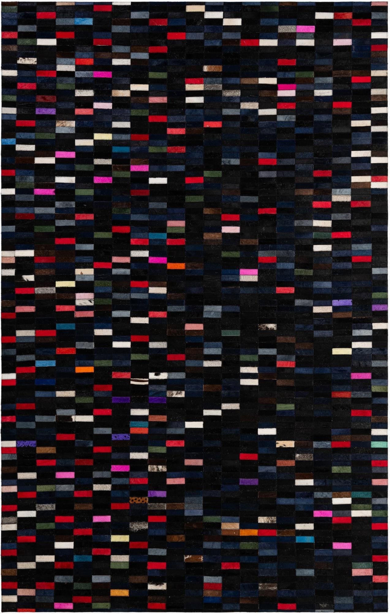 5' 2 x 7' 11 Cowhide - Patchwork Rug