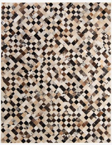 8' x 9' 11 Cowhide - Patchwork Rug