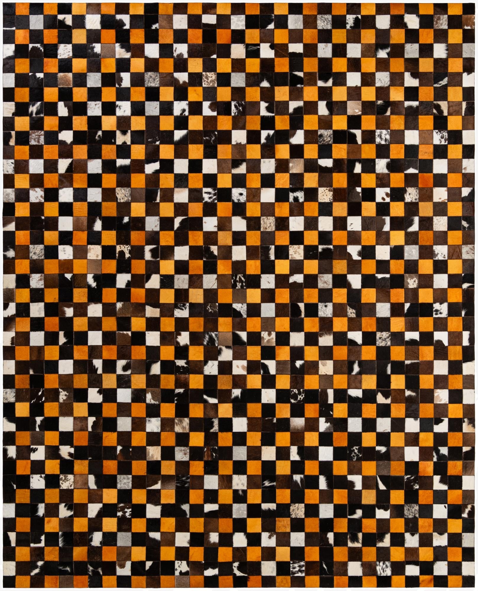 8' 1 x 9' 11 Cowhide - Patchwork Rug