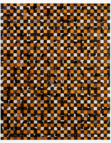 8' 1 x 9' 11 Cowhide - Patchwork Rug