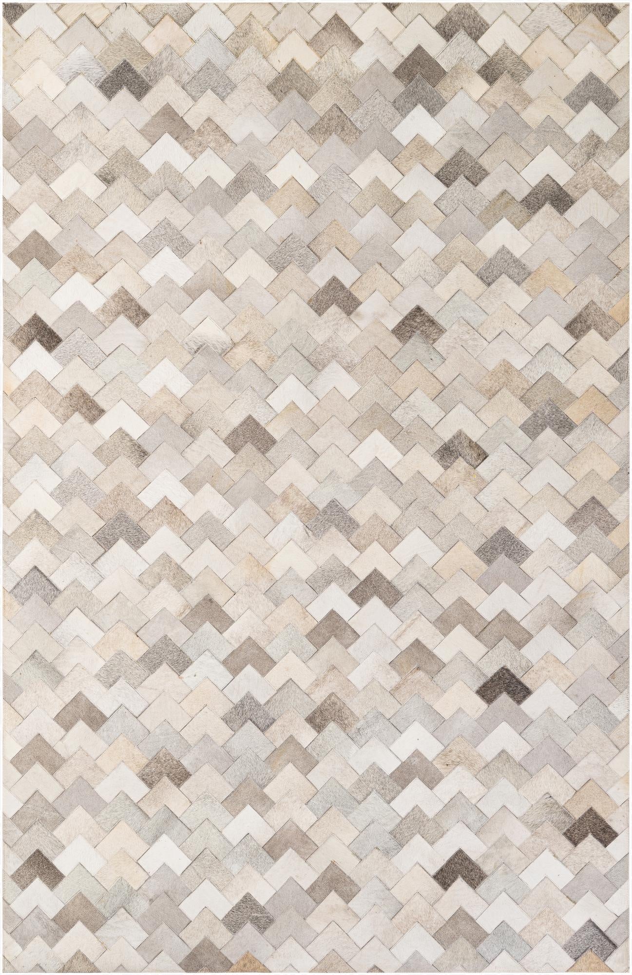 5' 3 x 8' 1 Cowhide - Patchwork Rug