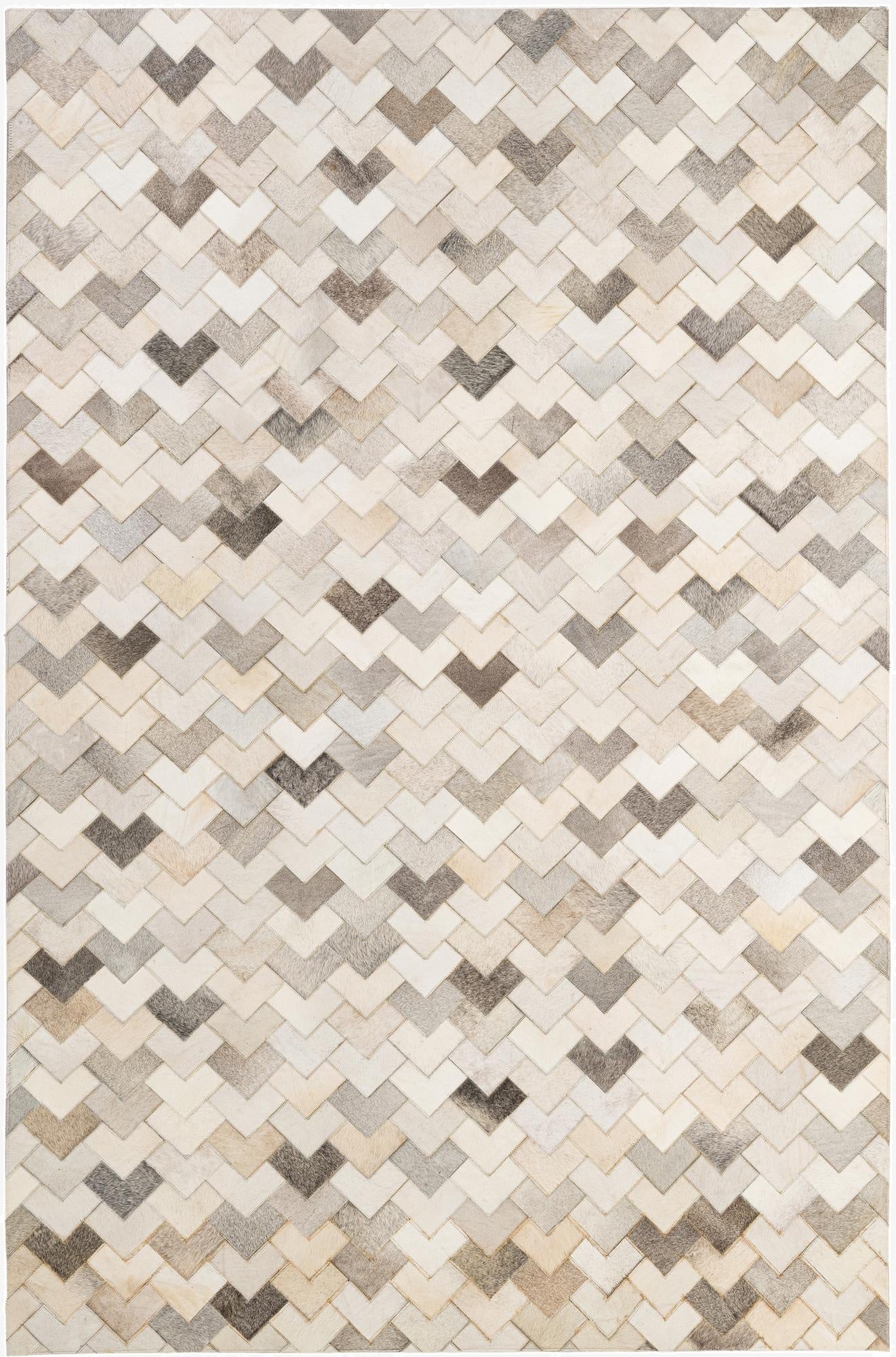 5' 2 x 8' Cowhide - Patchwork Rug