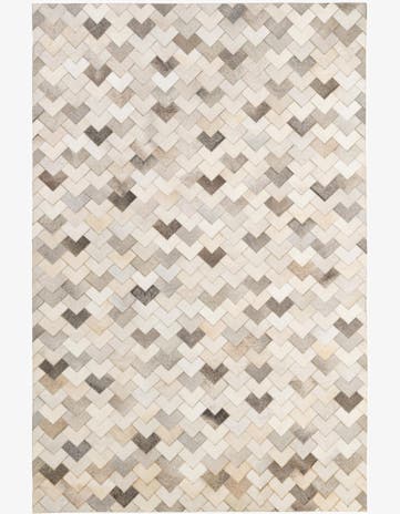 5' 2 x 8' Cowhide - Patchwork Rug