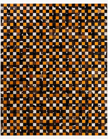 8' 1 x 10' Cowhide - Patchwork Rug