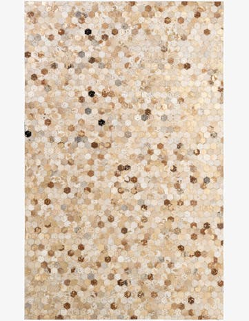 5' 2 x 8' 2 Cowhide - Patchwork Rug