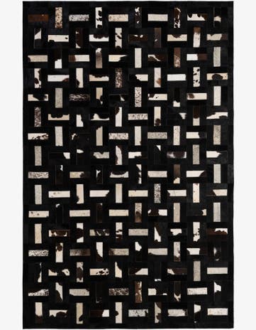 5' 3 x 8' 2 Cowhide - Patchwork Rug