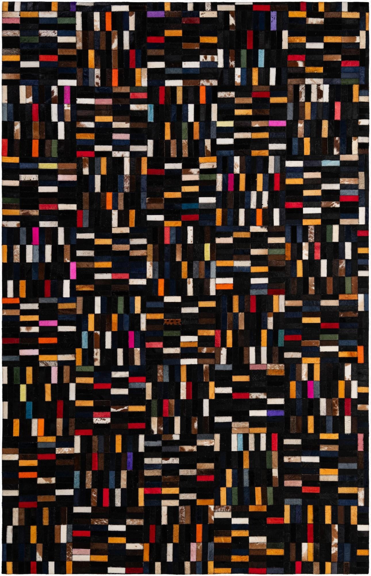 5' 2 x 7' 11 Cowhide - Patchwork Rug