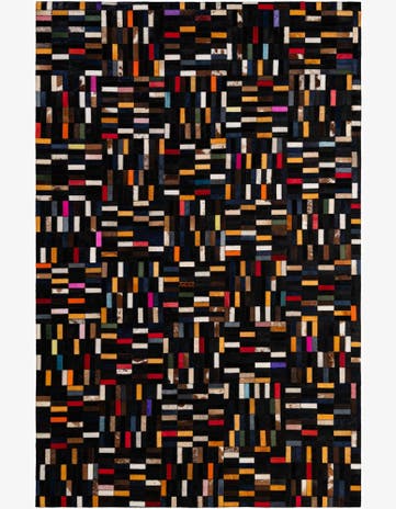 5' 2 x 7' 11 Cowhide - Patchwork Rug