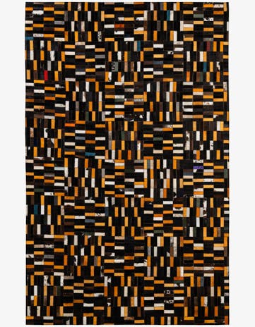 5' 1 x 8' 1 Cowhide - Patchwork Rug