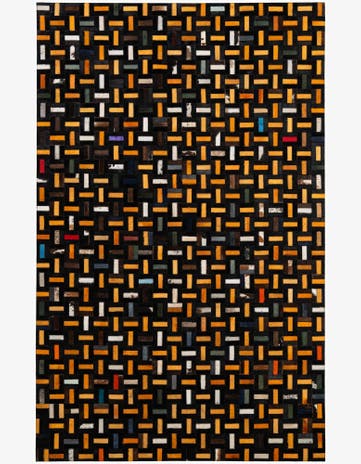 4' 11 x 7' 10 Cowhide - Patchwork Rug