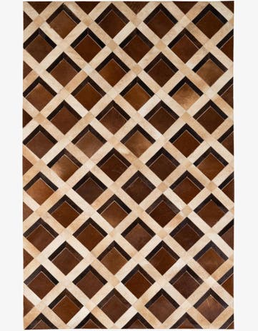 5' 2 x 8' Cowhide - Patchwork Rug