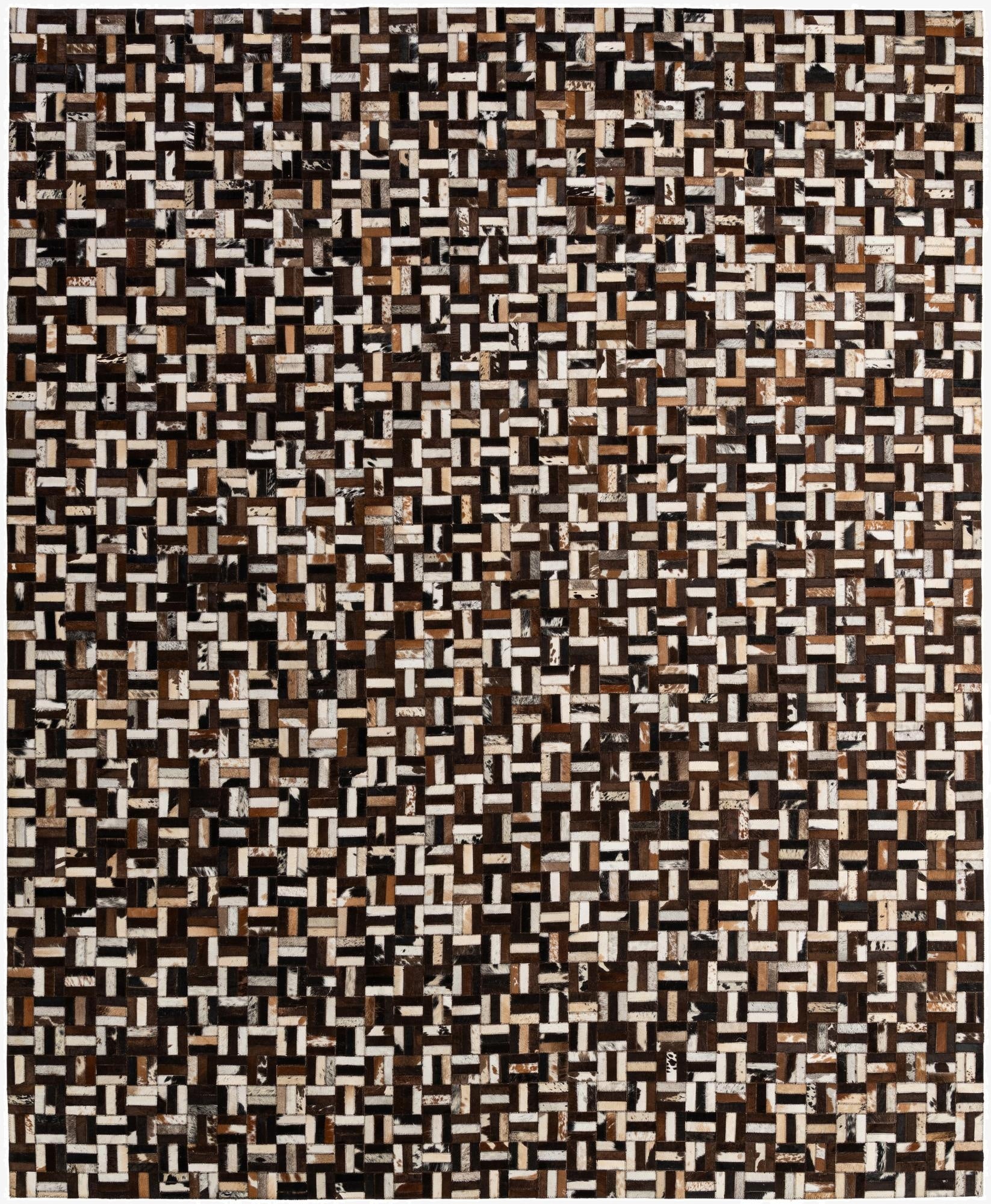 8' 2 x 10' Cowhide - Patchwork Rug