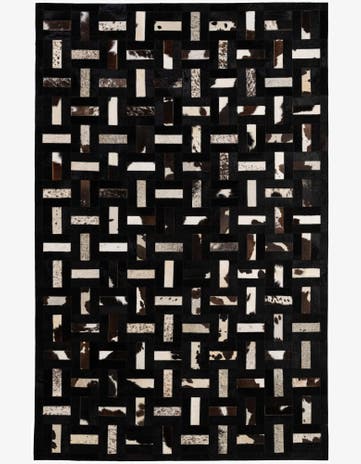 5' 4 x 8' 2 Cowhide - Patchwork Rug