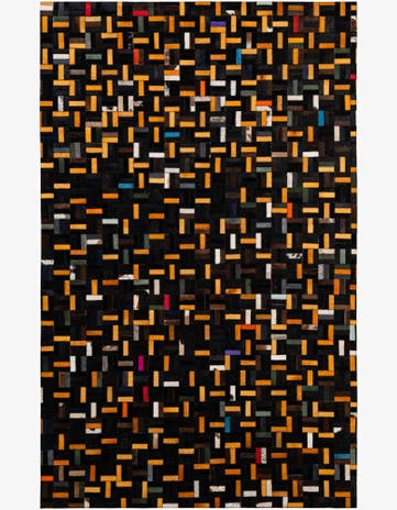 5' 1 x 8' 1 Cowhide - Patchwork Rug