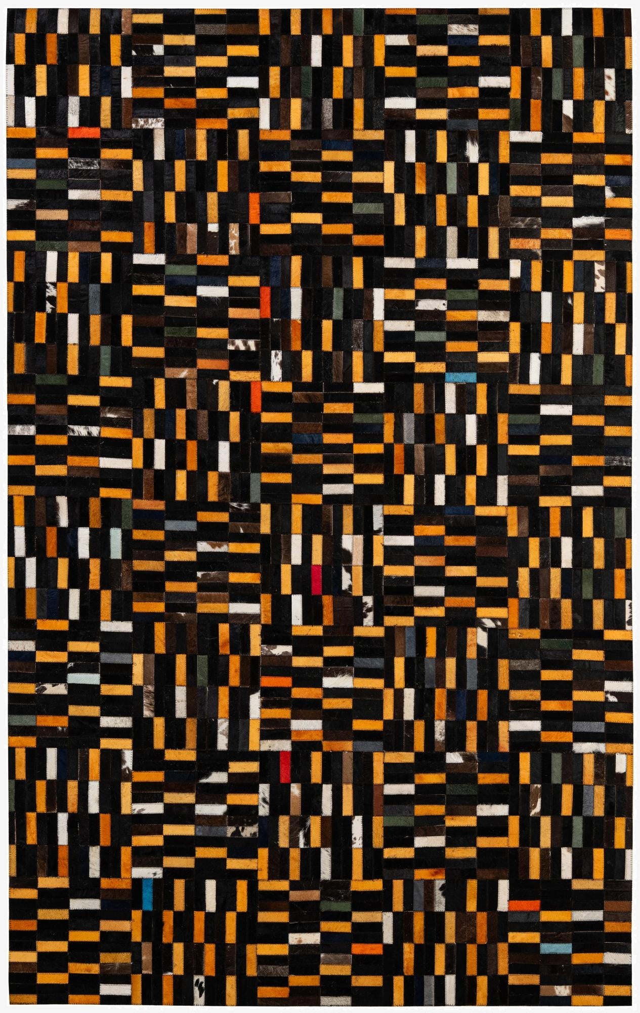 5' x 7' 11 Cowhide - Patchwork Rug