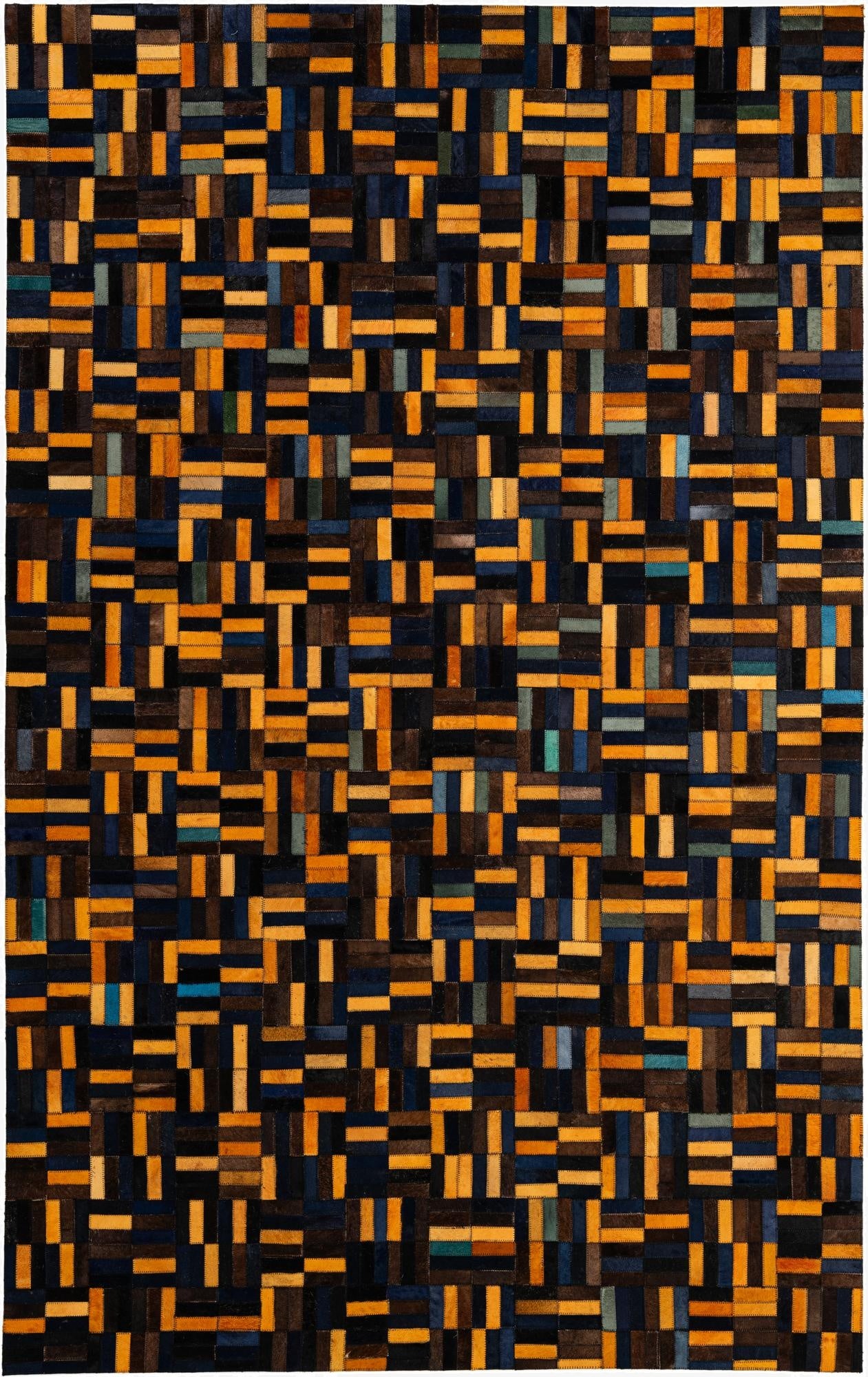 Primary image 150cm x 240cm Cowhide - Patchwork Alfombra