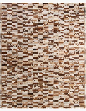 8' 2 x 10' Cowhide - Patchwork Rug