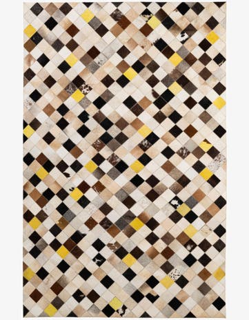 5' 1 x 7' 10 Cowhide - Patchwork Rug
