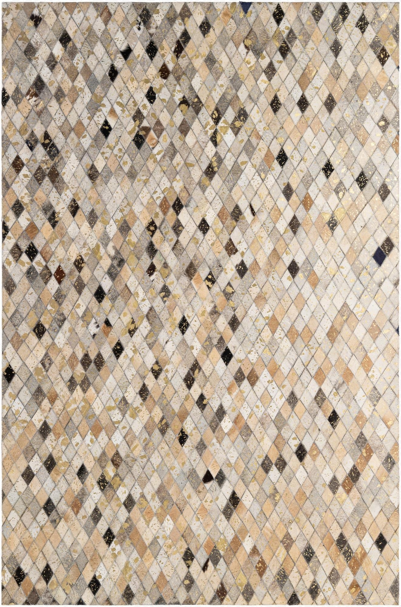 5' 1 x 7' 9 Cowhide - Patchwork Rug