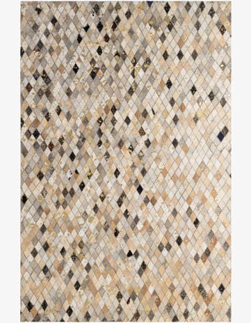5' 1 x 7' 9 Cowhide - Patchwork Rug