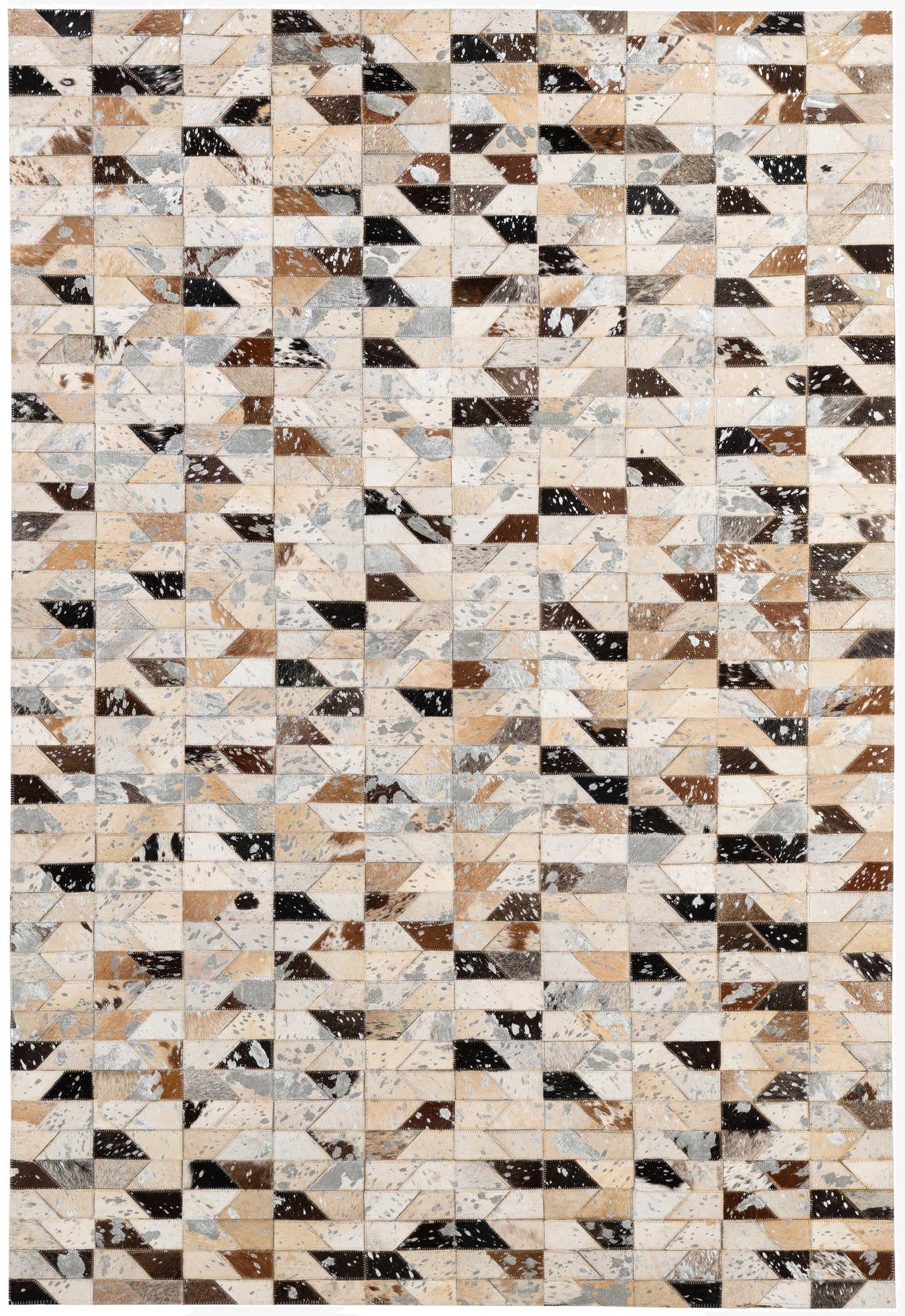 4' 2 x 6' Cowhide - Patchwork Rug
