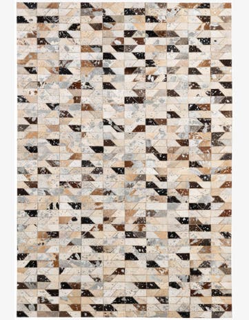 4' 2 x 6' Cowhide - Patchwork Rug