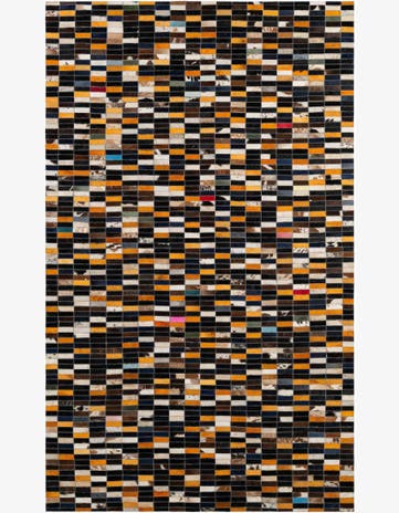 4' 11 x 7' 11 Cowhide - Patchwork Rug
