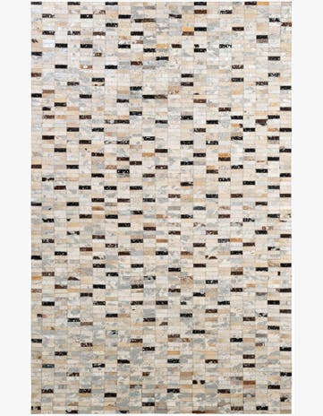 5' 3 x 8' 2 Cowhide - Patchwork Rug