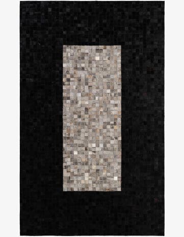 5' x 8' 1 Cowhide - Patchwork Rug