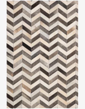 4' 1 x 6' 1 Cowhide - Patchwork Rug