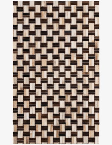 3' 1 x 4' 11 Cowhide - Patchwork Rug