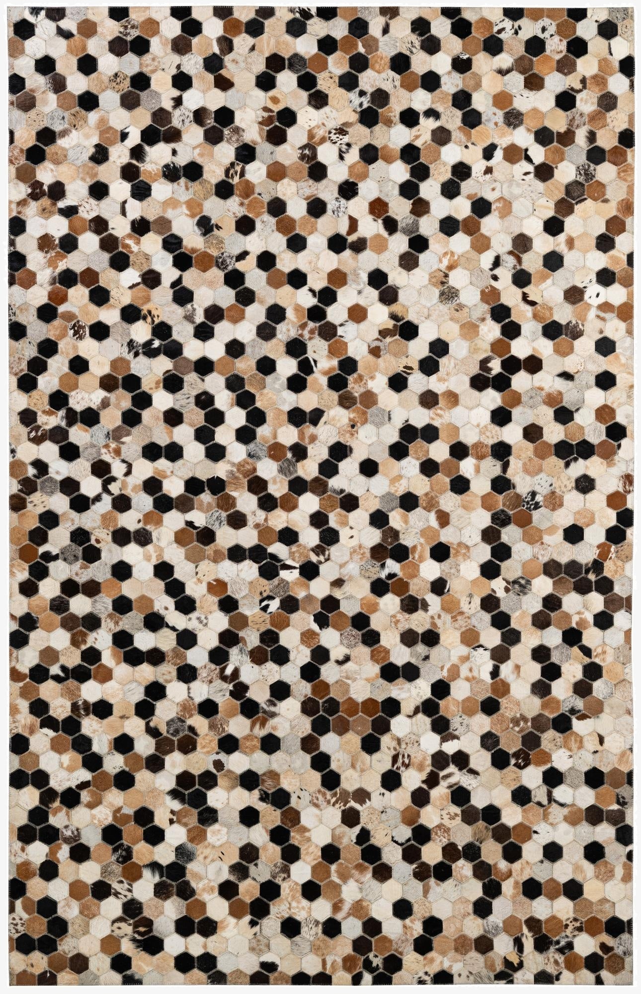 5' 1 x 7' 11 Cowhide - Patchwork Rug