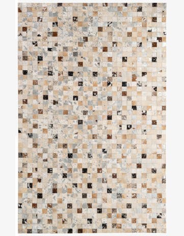 5' 2 x 7' 11 Cowhide - Patchwork Rug