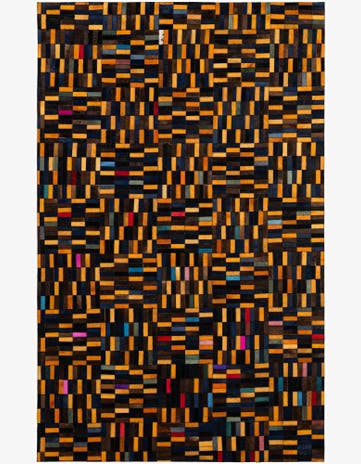 5' 1 x 7' 11 Cowhide - Patchwork Rug