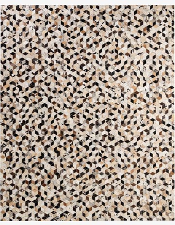 8' x 9' 11 Cowhide - Patchwork Rug