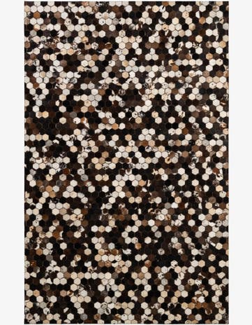 5' 2 x 8' Cowhide - Patchwork Rug