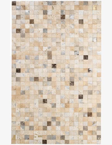 5' 1 x 8' Cowhide - Patchwork Rug