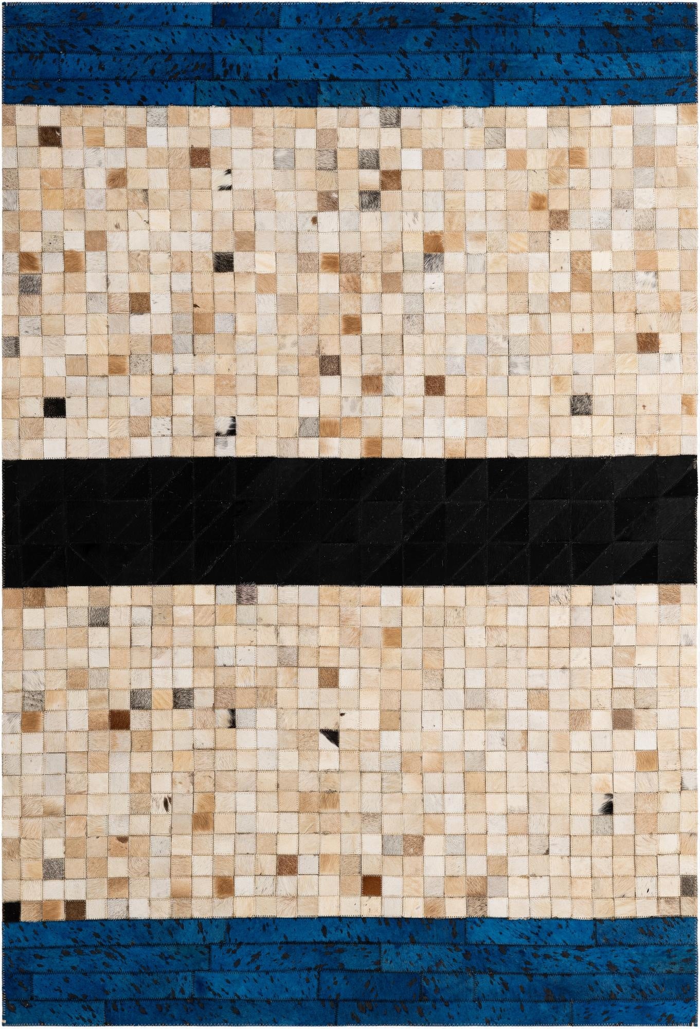 4' 3 x 6' 2 Cowhide - Patchwork Rug