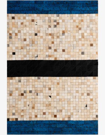 4' 3 x 6' 2 Cowhide - Patchwork Rug