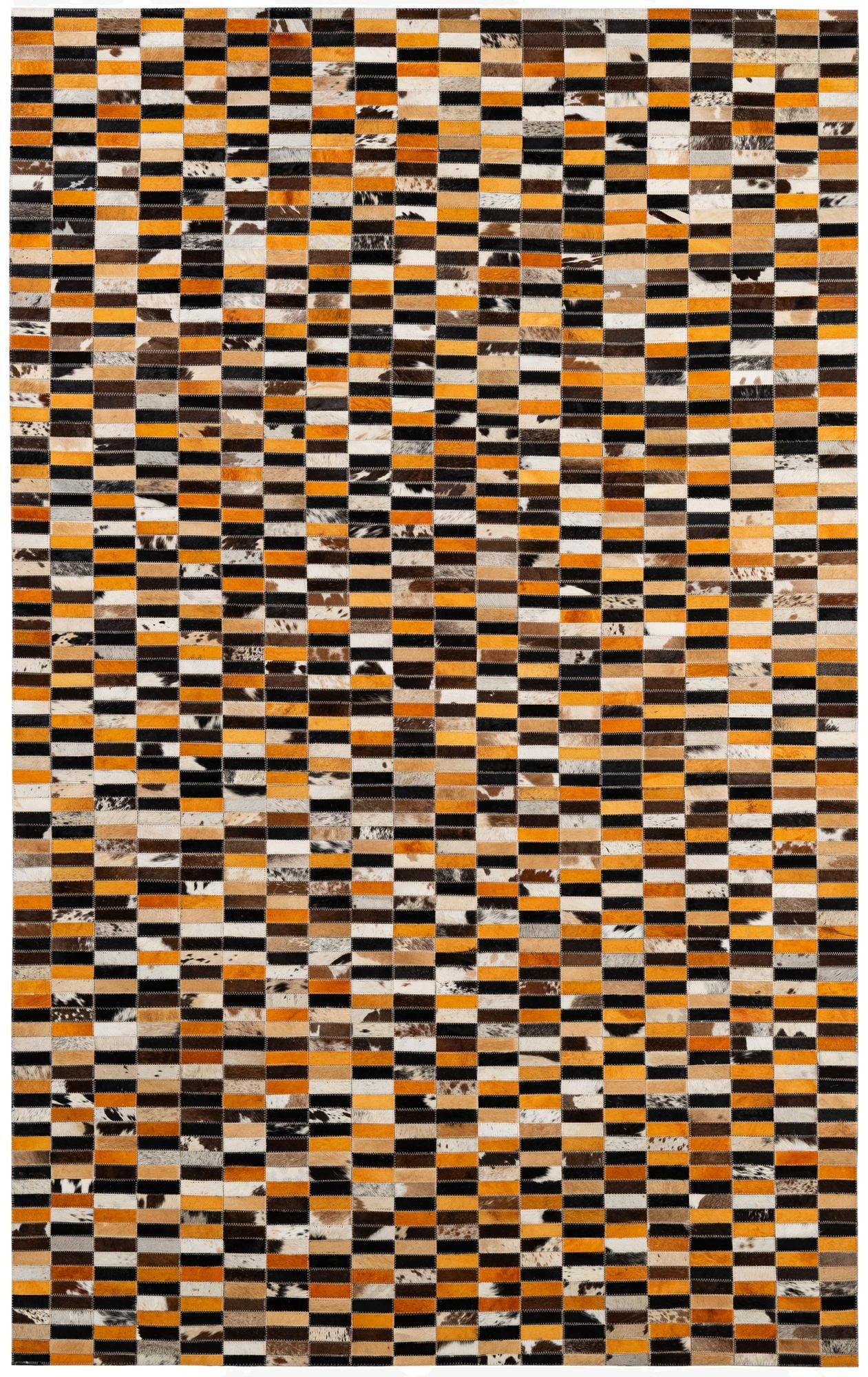 5' x 7' 11 Cowhide - Patchwork Rug