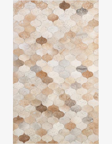 5' 1 x 8' 4 Cowhide - Patchwork Rug