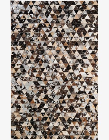 4' 11 x 8' Cowhide - Patchwork Rug