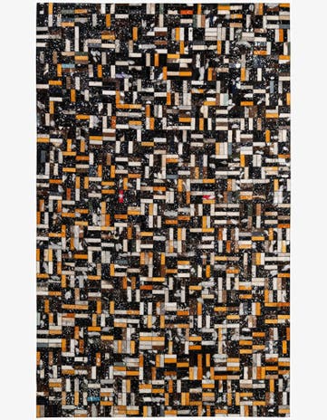 5' 1 x 8' 3 Cowhide - Patchwork Rug