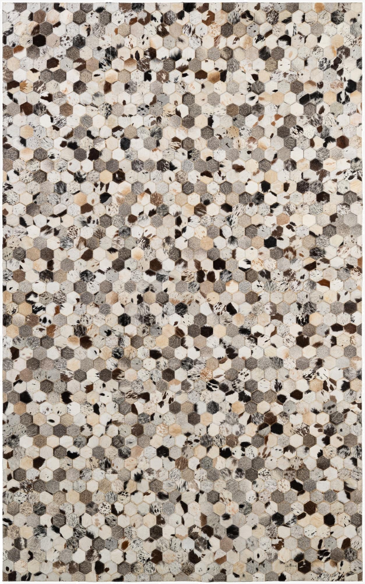 5' x 7' 11 Cowhide - Patchwork Rug