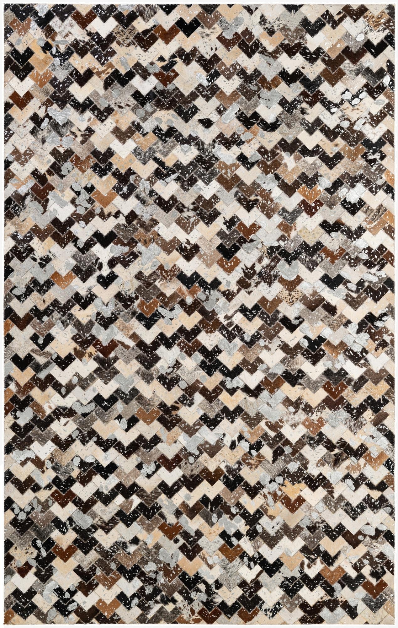 5' x 7' 11 Cowhide - Patchwork Rug